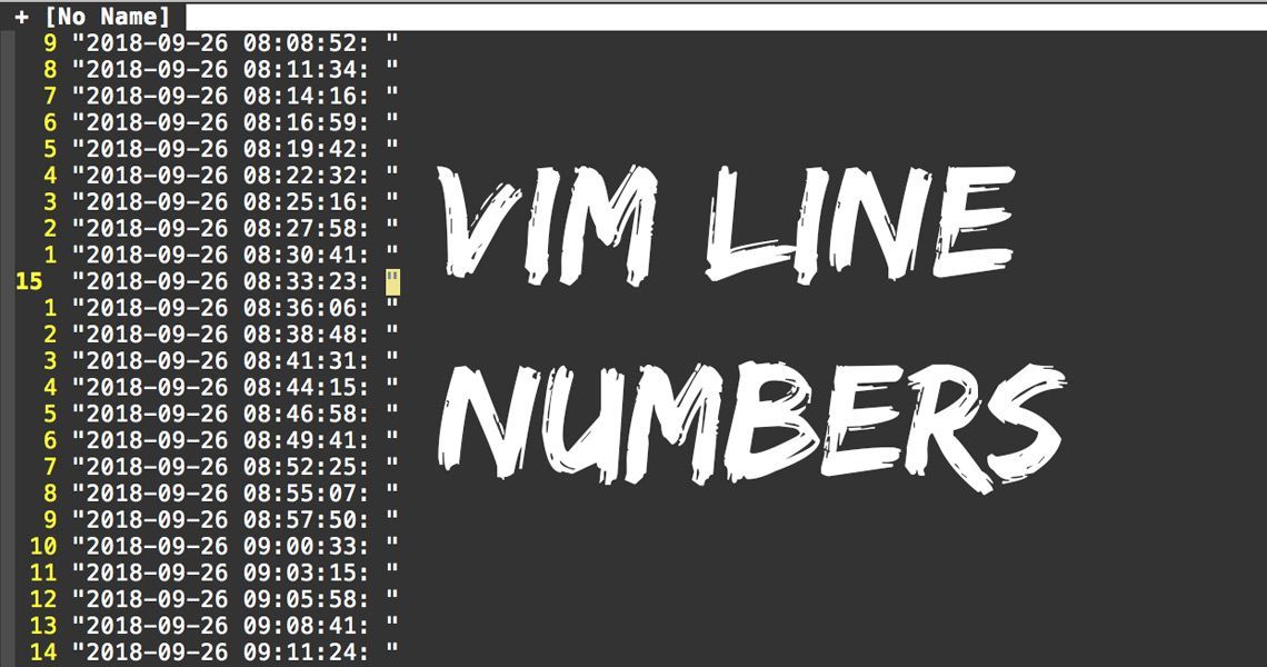 Vim Tip The Best Line Number Config current Relative Line Numbers 