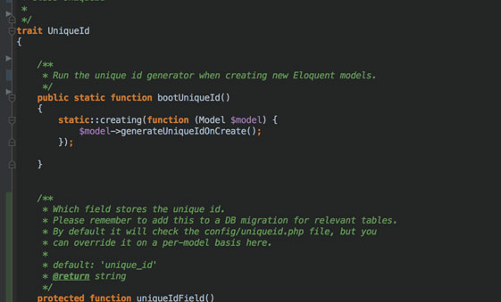 Laravel Unique ID Trait for Eloquent Models - Web Dev Etc